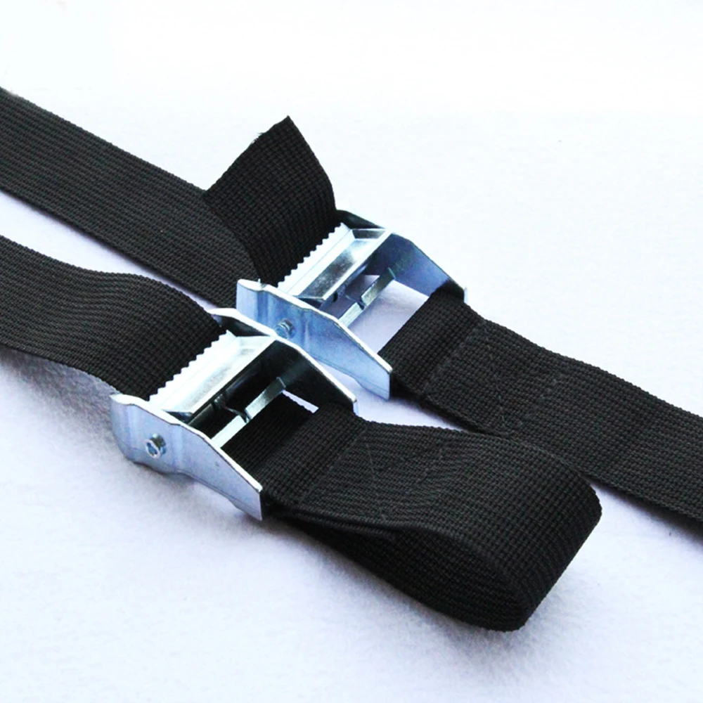 Correa de amarre negra de 6M x 25mm, cinturón de trinquete fuerte, bolsa de equipaje, amarre de carga con hebilla de Metal, envío directo, novedad
