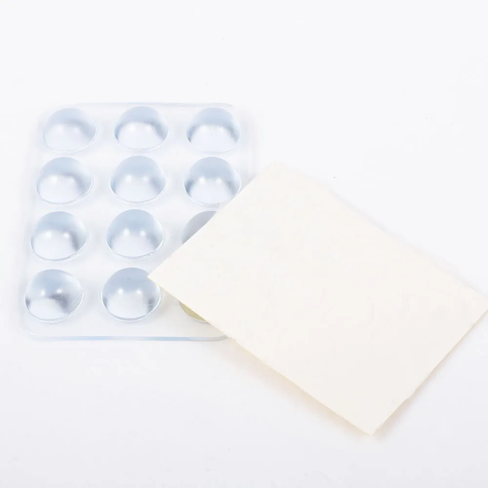24Pcs/Set Transparent Anti Slip Silicone Shock Absorber Self Adhesive Tea Table Soft Cushion Household Furniture Accessories