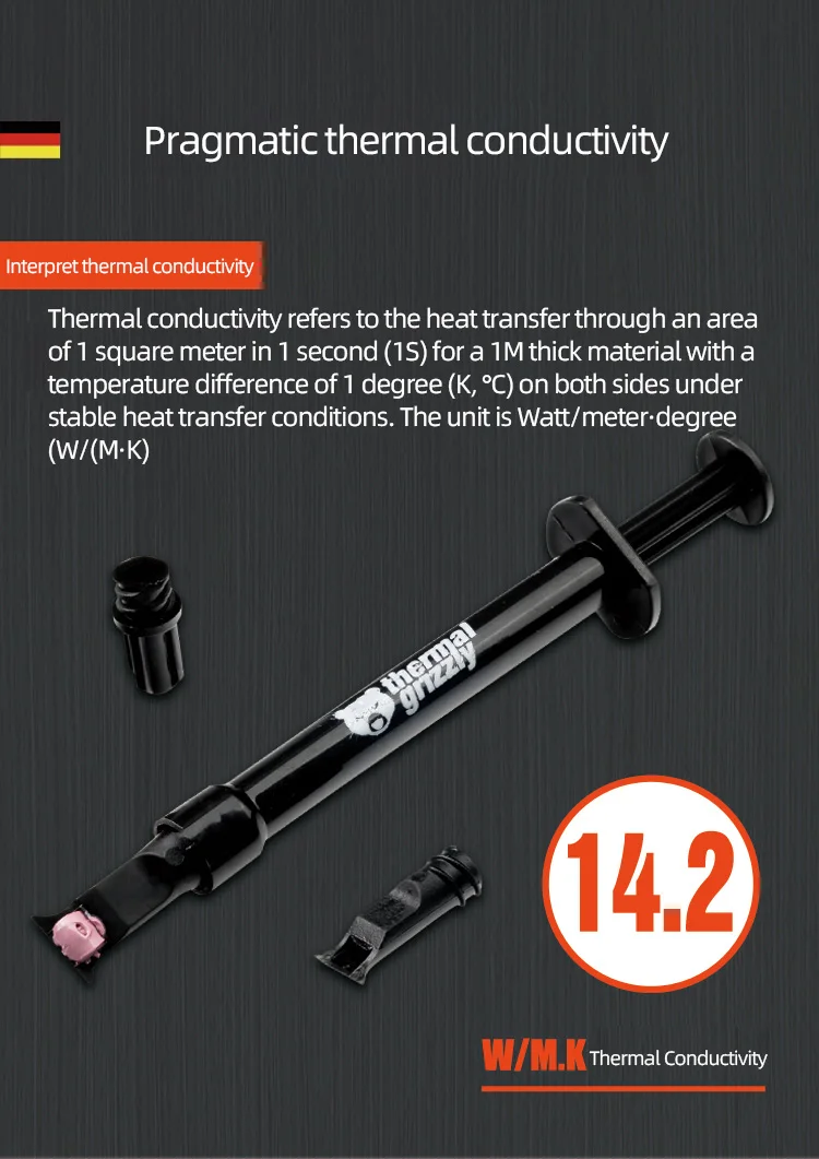 Thermal Grizzly KE Computer Paste, Grande Capacidade,