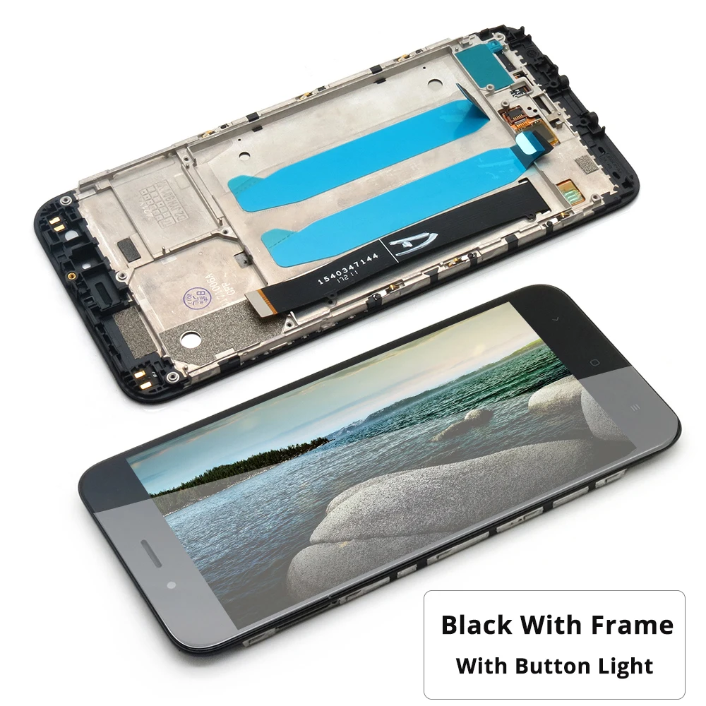 Najtaniej Dla Xiao mi A1 ekran LCD ekran dotykowy z ramką + miękki klucz światła wymiana Digitizer zgromadzenie dla Xiao mi mi A1 mi 5X