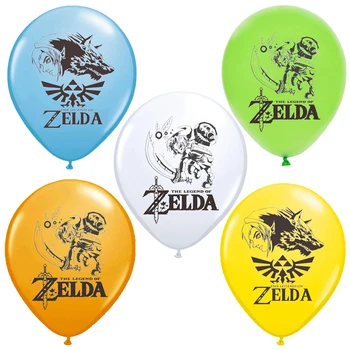 

10pcs Game The Legend of Zelda balloons Princess Zelda latex balloon Birthday party boys hero theme party Decorations kids toys