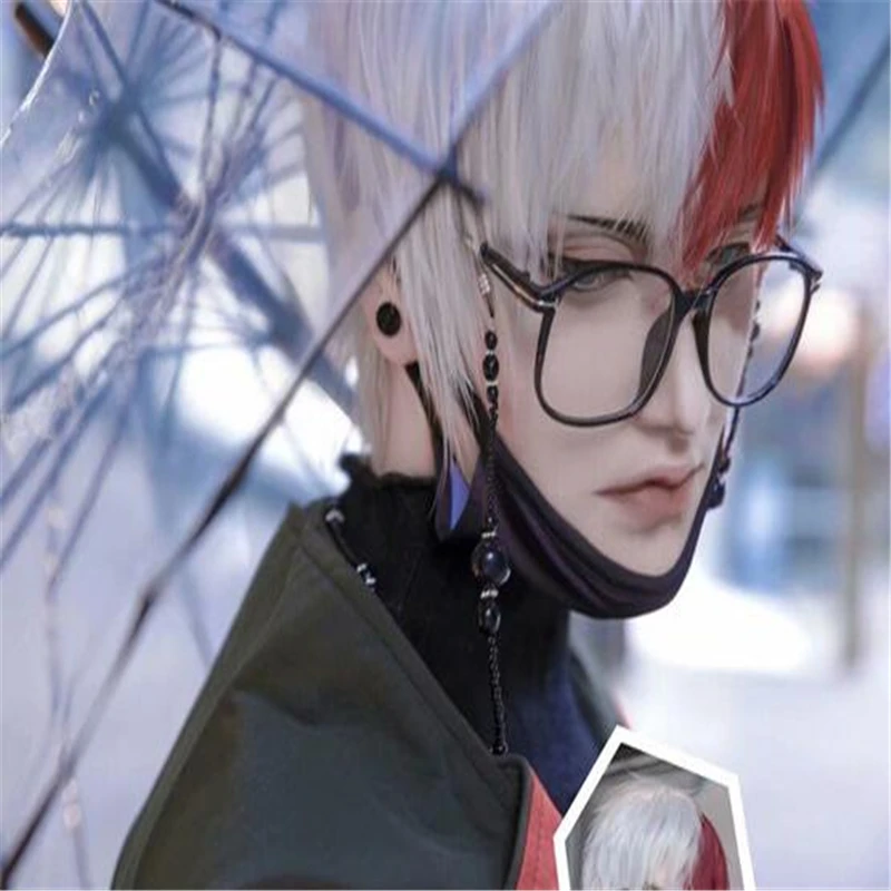 Одежда в стиле аниме Todoroki Shoto Fan-fiction; крутое зимнее длинное пальто в стиле панк; костюм для косплея
