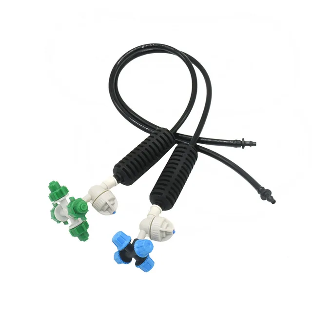 10Set Üvegházhatás Kereszteződés Utáni Sprinkler 4-Utas Cseppgörgési Fúvóka Kerti Üvegház Öntözéshez - Image 3