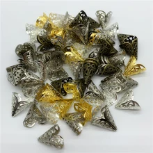 50 шт. 15x15 мм Цветок Torus Форма Сплав Бусины шапки украшения ювелирные ожерелье Проставка для браслетов бусины для изготовления ювелирных изделий