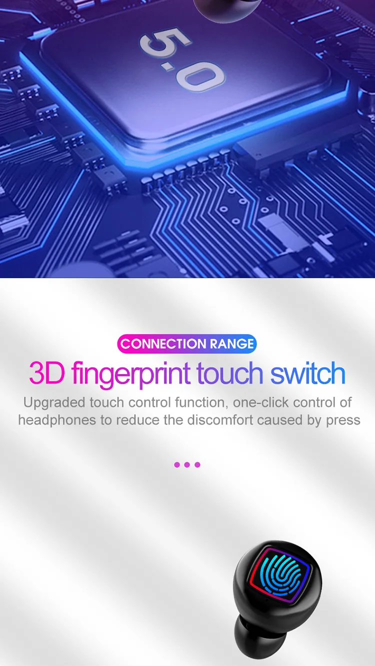 HBM-11 TWS, bluetooth 5,0, наушники CVC8.0, шумоподавление, 6D, светодиодный, стерео, с дисплеем питания, Smart Touch, водонепроницаемая гарнитура с микрофоном