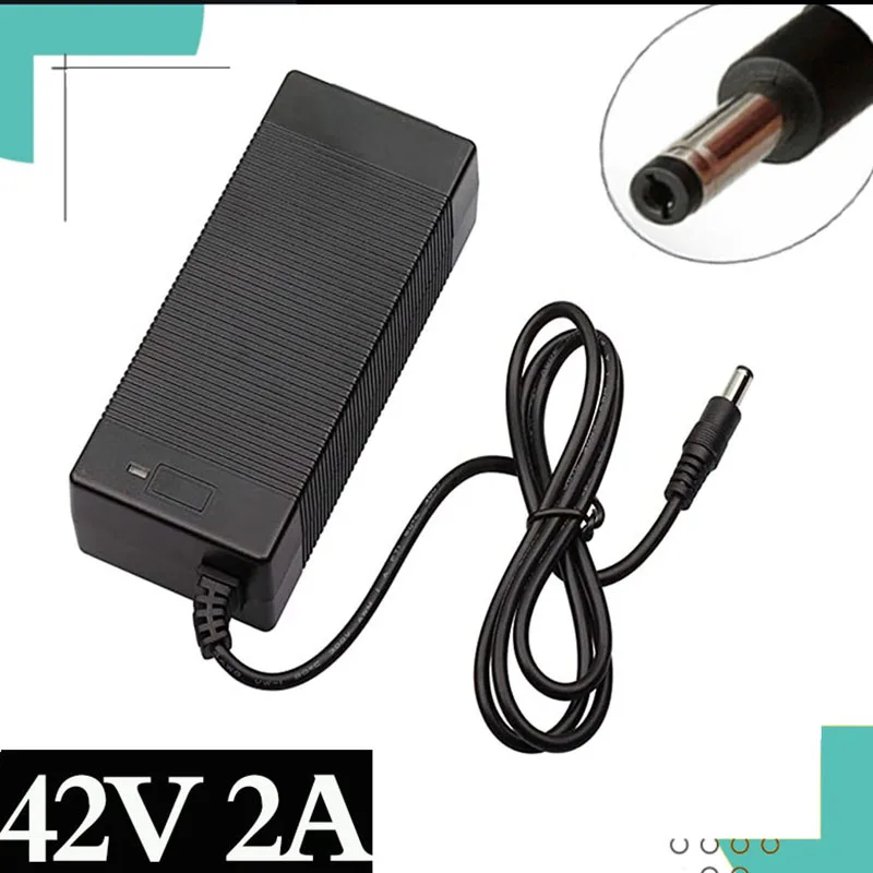 

42V2A Charger 36V2A Battery Charger Lithium Ion Lithium Polymer Charger 10 Series 36V Electric Bicycle DC5.5 * 2.1/Free Shipping