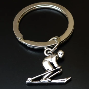 

Fashion ski Metal Keychain men gift Key chain Soccer Shoes and Key Ring Gift party Keychains Jewelry EDC Tool