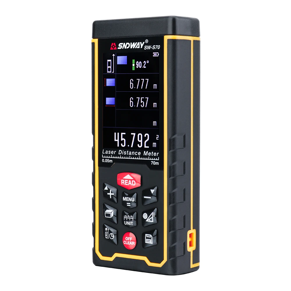 Дальномер лазерный SNDWAY с цветным дисплеем 70 м|laser rangefinders distance|trena laserdistance meter |
