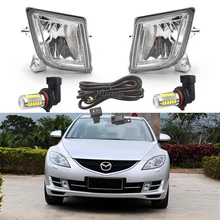 Для mazda 6 atenza 2008-2012 противотуманный светильник s галогенный противотуманный светильник светодиодный головной светильник s головной светильник Противотуманные фары противотуманный светильник s крышки противотуманных фар рамка