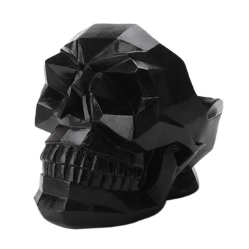 

3D Skull Head Resin Storage Box Figurine Skeleton Ornament Stationery Holder Makeup Storage Organizer Jewellery Box Home Decor