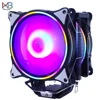 120mm refroidisseur de processeur ventilateur de radiateur 6 caloducs RGB PWM 4PIN silencieux pour Inte LGA 115X 1366 2011 V3 X79 X99 AM4 Socket 160W Ventilador ► Photo 3/6