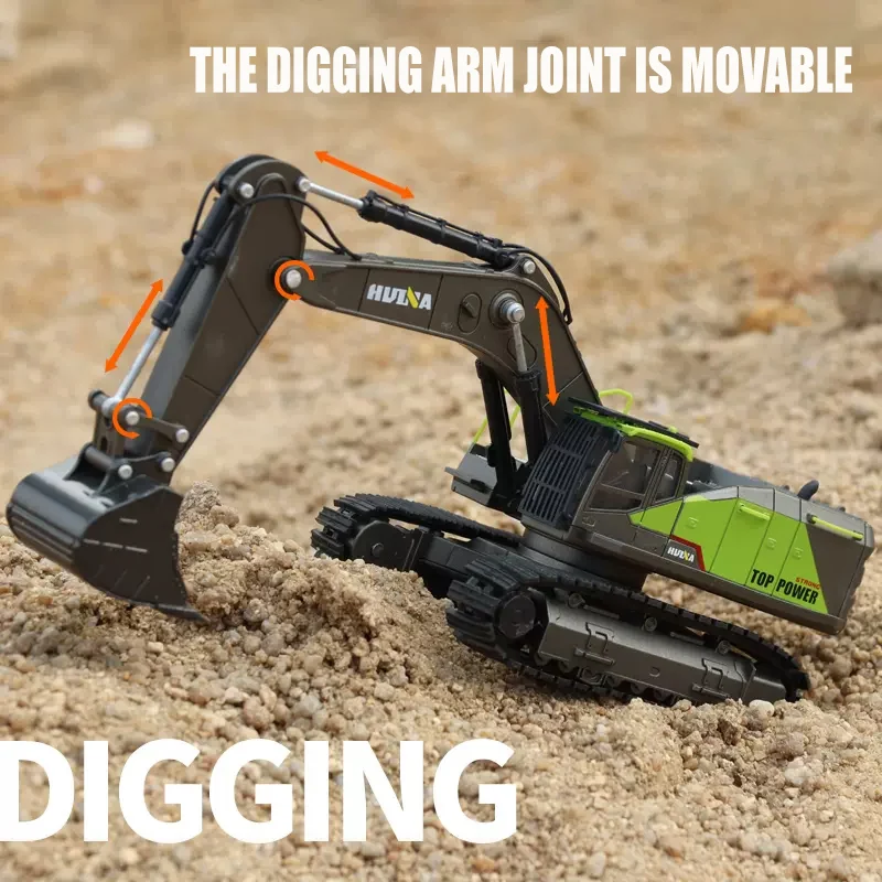 HUINA Model car toy 1/50 Metal Alloy Excavator Diecast Static