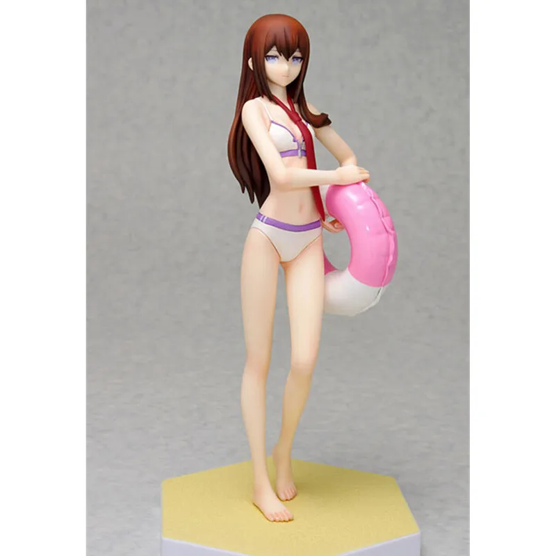 Steins Gate Makise Kurisu бикини Фигурки ПВХ brinquedos Коллекция Фигурки игрушки для Рождественский подарок Wtih Розничная коробка A236 - Цвет: Красный