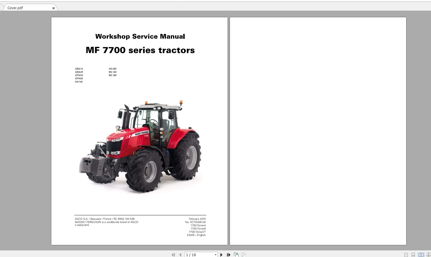 

Сельскохозяйственное руководство Massey Ferguson NA для мастерской в формате 06,2020 PDF DVD