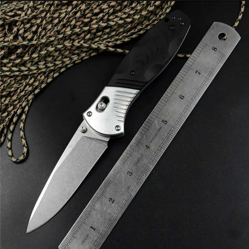 

581 Axis Folding Knives Tactical Utility Pocket Camping Outdoor Hunting Knife Aluminum G10 Handle M390 Blade