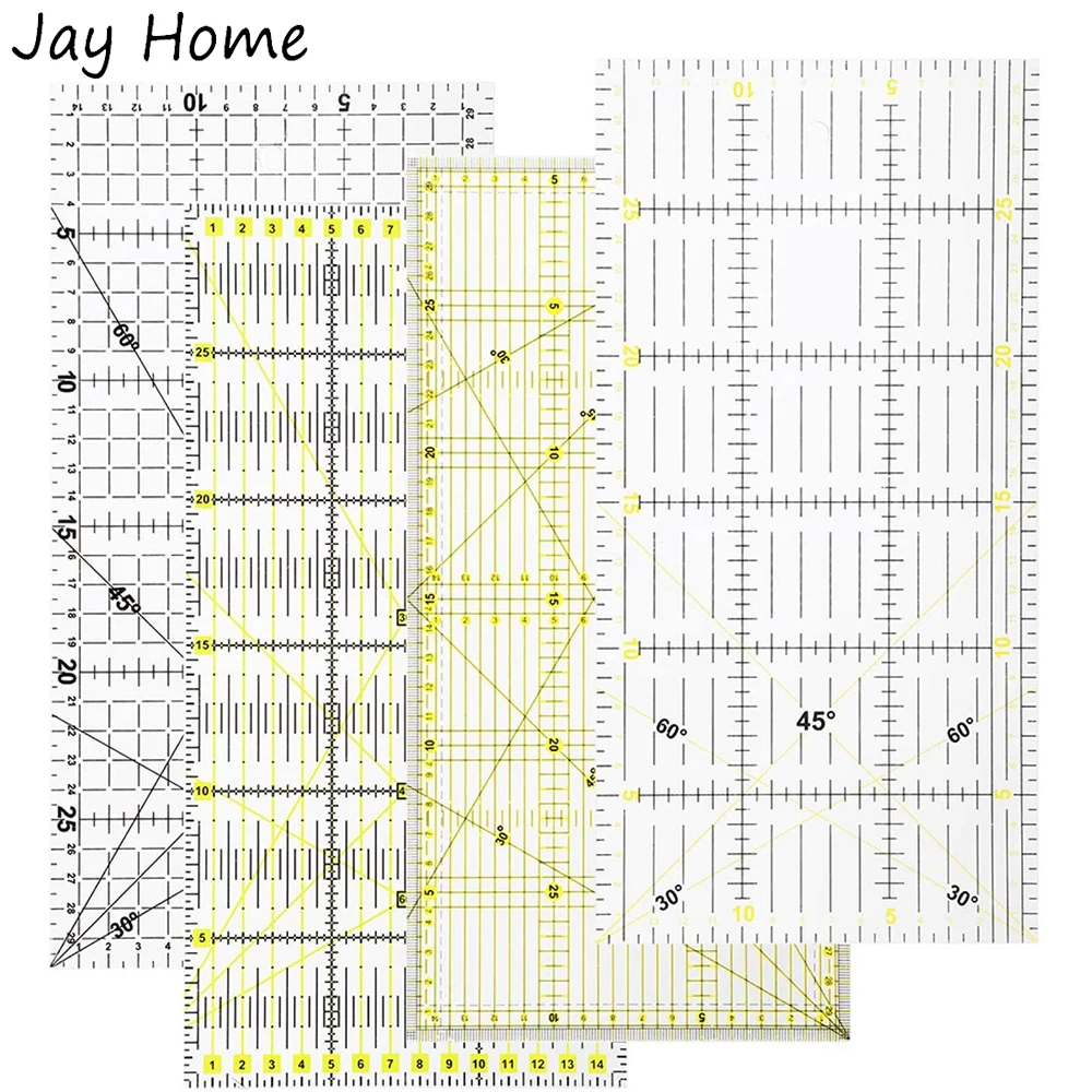 

15*30CM Quilting Ruler Acrylic Quilters' Ruler for Easy Precision Cutting Fabric Patchwork Ruler Tailors Sewing Crafts Template