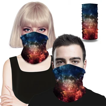 

2020 Anti-UV Man and Woman Seamless Balaclava Magic Scarf Neck Face Cover Head Bandana Shield Halloween dress up Men Bicycle