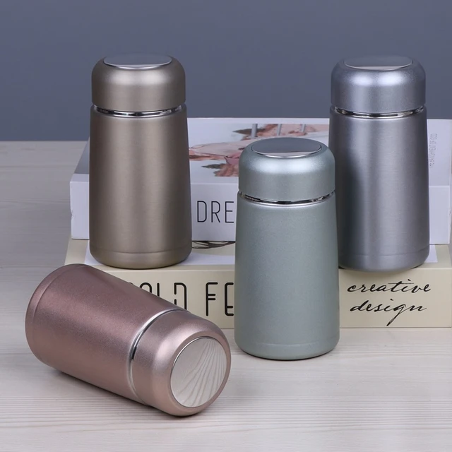 Small Thermos Cup Mini Travel Drink Mug Coffee Cup Stainless Steel Vacuum  Flask