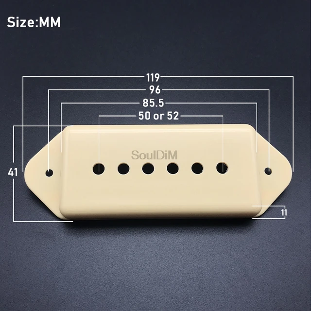 thumbnail image 2 of 6Pcs Yootones Plastic P90 Soapbar Pickup Covers 3/50&3/52mm | Reverb 2 of 9