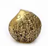 Pure copper hundred sons birthday wish peach flat peach Fengshui ornament 1