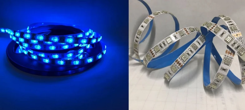 [Seven Neon] 12 В 12 в 14 Вт 60led/м RGB свет трансбарент чип высокой яркости led SMD 5050 Гибкая светодиодная smd полоса