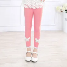 Новинка года, стильная тонкая рубашка для девочек на весну и осень детские леггинсы маленьких и больших размеров длинные брюки-карандаши на весну