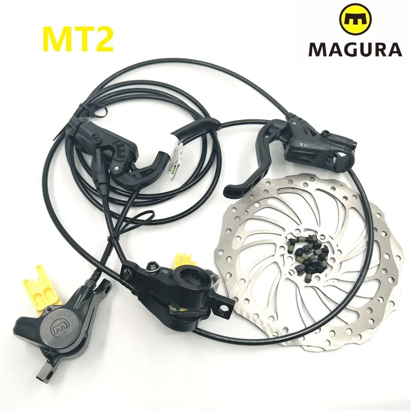 MAGURA MT2 велосипедный передний задний гидравлический Diac тормозной рычаг и суппорт MTB горный велосипед масляный тормоз с тормозным ротором 160 мм
