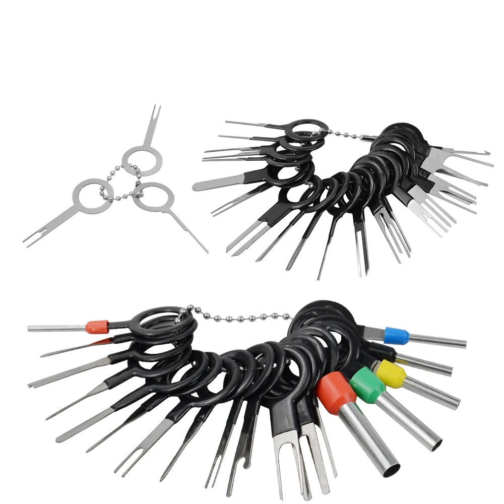 Car terminal tools 41pcs/38pcs car terminal removal kit auto pin wire connector extractor automotive electrical plug crimp puller repair hand tool