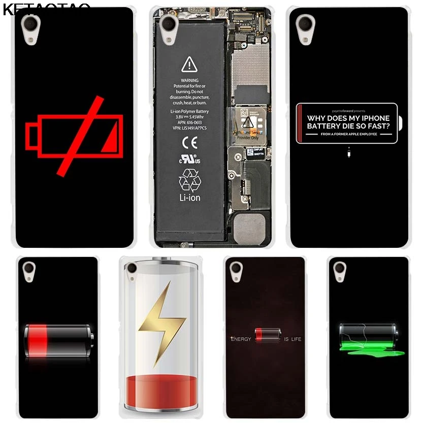 KETAOTAO жизненный цикл смешной батареи Чехол для телефона s iPhone 4S 5C SE 5S 6 6S 7 8 Plus X