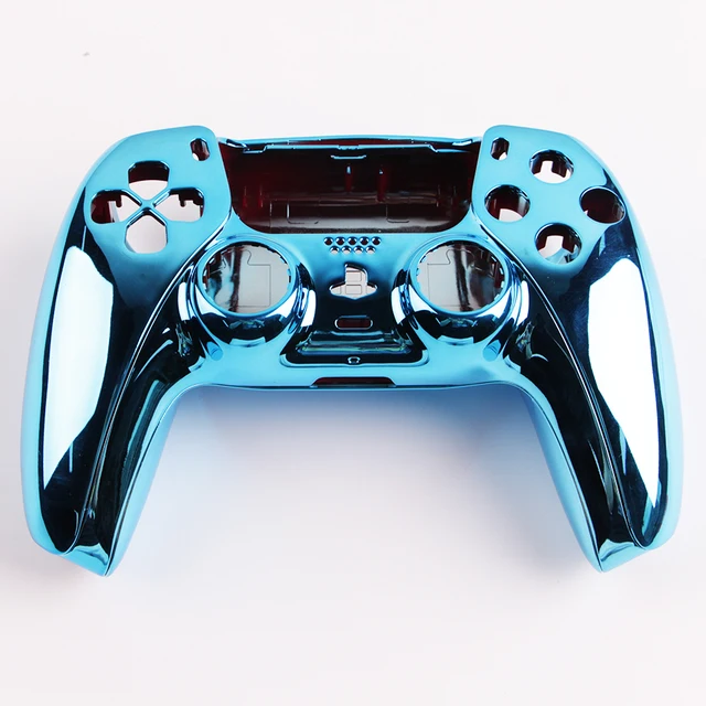 Minithink Gamepad Cover for PS5 Front Middle Controller Replacement Decorative Shell for Playstation 5 Games Accessories Sky Blue