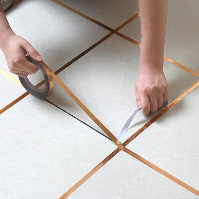 Gold-Silver-Seam-Line-Tile-Self-adhesion-Home-Waterproof-Floor-Sticker-Bathroom-Decor-Waterproof-0-5cm