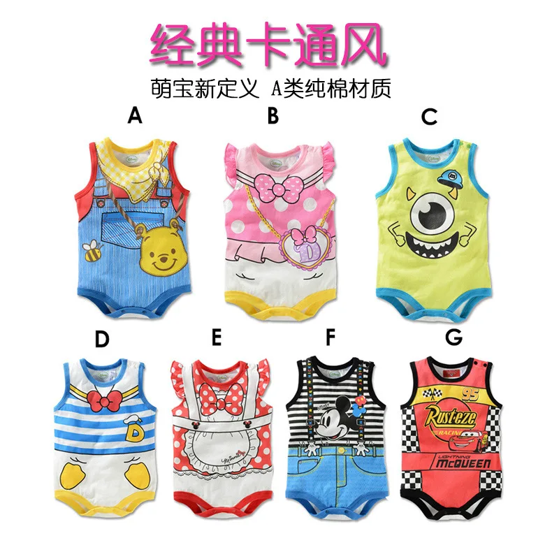 

Infant Jumpsuit Summer Baby Onesie Triangle Romper Newborns Crawling Clothes 6-9 Month Sleeveless
