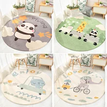 Круглый дверной коврик, ковер для гостиной, ванной комнаты, детской спальни, ковры, компьютерный стул, напольный коврик, декоративный