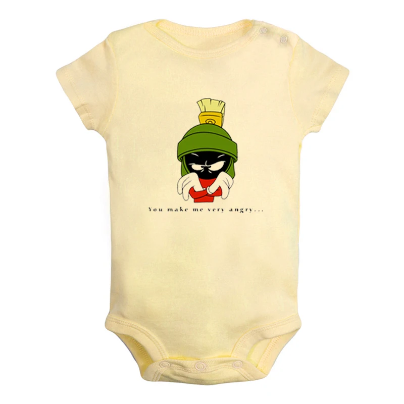 Marvin the Martian/забавные комплекты для новорожденных мальчиков и девочек с изображением героев мультфильма «Мир Уэйнов»; комбинезон с принтом; боди для младенцев - Цвет: JcBaby1350YD