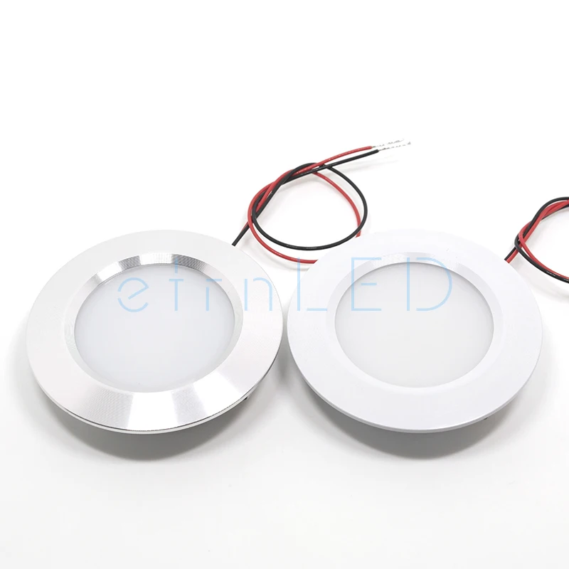 LED Spotlight etrnLED 12V 24V Mini LED Spotlight 3W Round Ultra Slim Dimmable Indoor Recessed Ceiling Downlight Cabinet Showcase Boat RGBW led downlight led spotlight