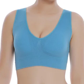 

X Women Fashion Solid Full Cup Large Size Seamless With Chest Pad Adjustment Type Without Steel Ring Sports Underwear 4XL-6X
