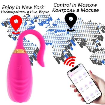 Panties Vibrator with App Control Bluetooth Wireless Wearable Vibrator Vaginal Massage Clitoral Stimulator SexProduct for Couple 3