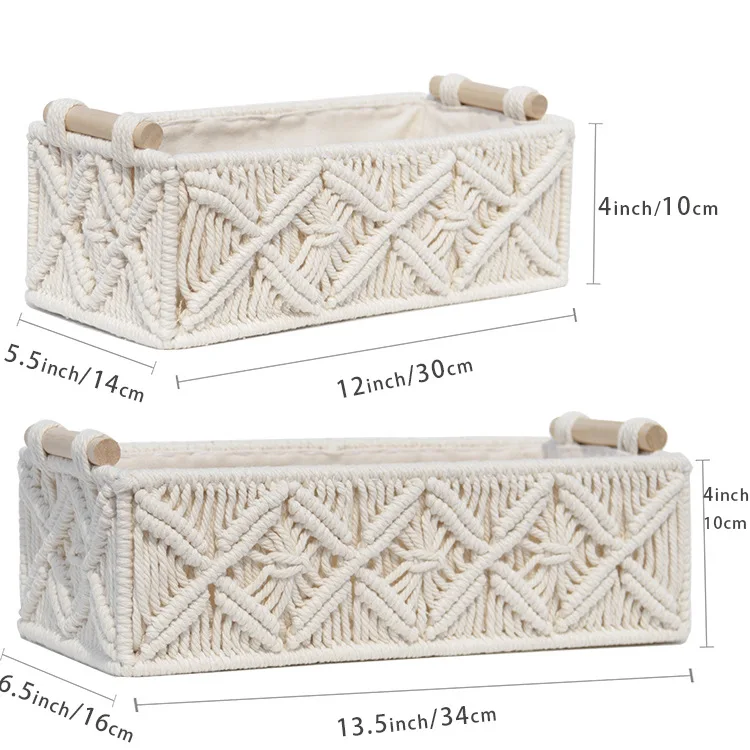 Rangement Table A Langer Bebe Panier De Rangement En Corde De Coton Tressé - Design Naturel Gris 25x21cm - Organisation Maison Déco Corbeille Tressée Coton