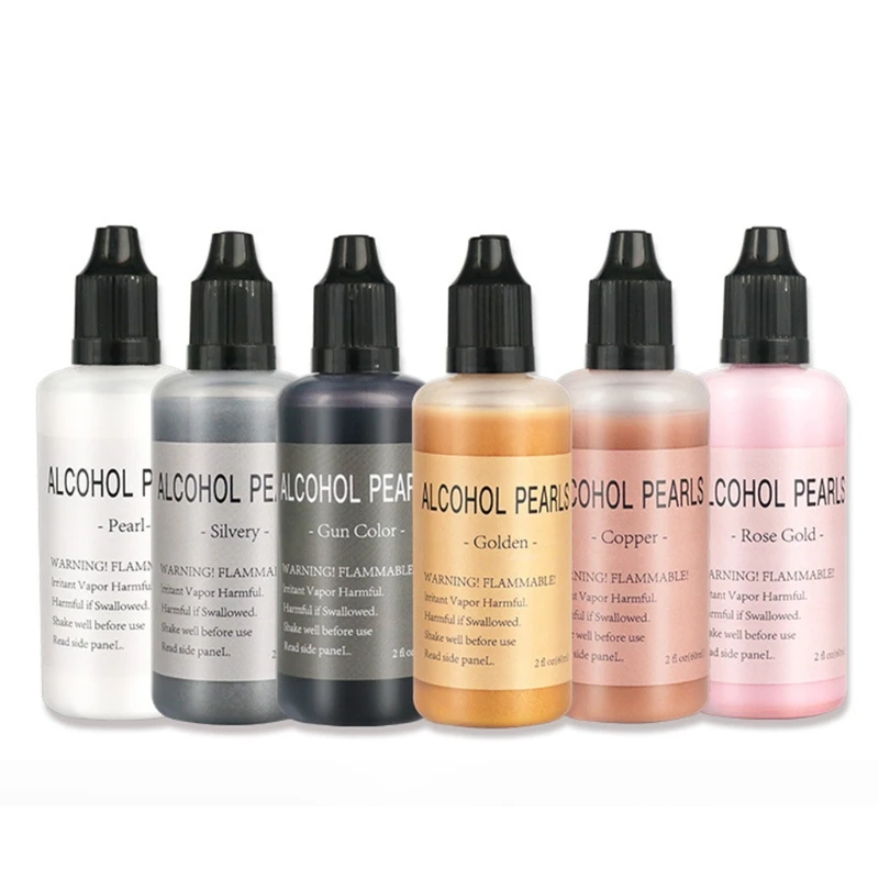 Epoxy Resin Pigment 60ml/15ml Metallic Alcohol Pigment Resin Dye Alcohol-Based Ink Concentrated Paint Casting Crafts 1PC epoxy resin pigment