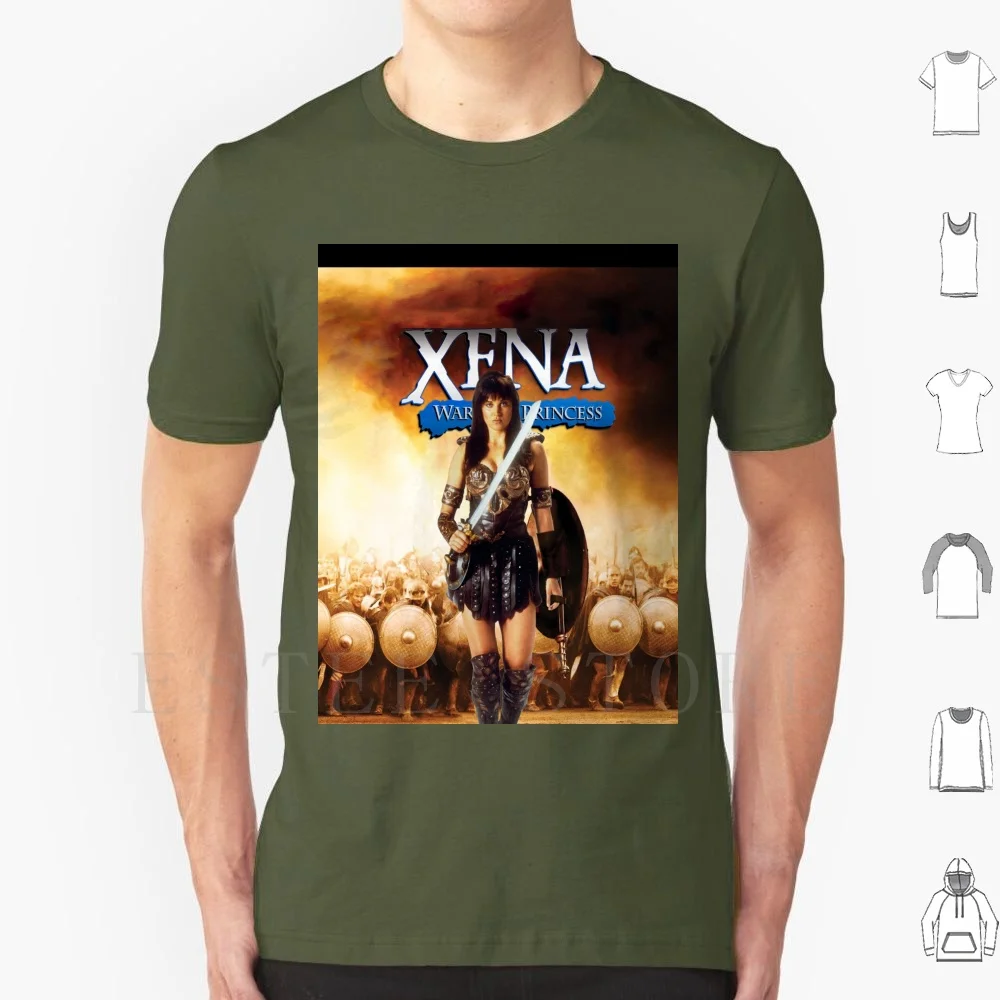 Xwppp Maglietta Fai Da Te Big Size 100% Cotone Xena Xena Principessa Gabrielle Calesto Tv Show Storico Storia Greca Hercules 90S Series