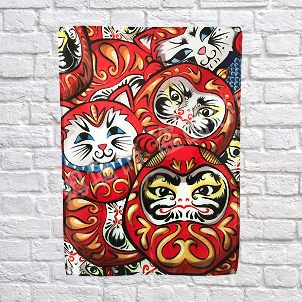 Японские татуировки ukiyo e баннеры флаг четыре отверстия баллон гобелен бар