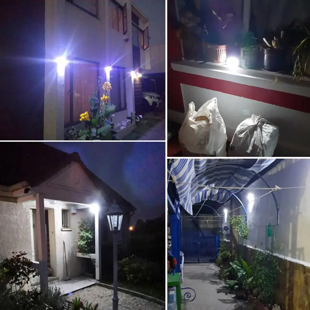146LED Солнечная лампа Открытый водонепроницаемый Колонный головной светильник для сада настенный светильник садовый столб крышка столба забор земли крышка e лампа