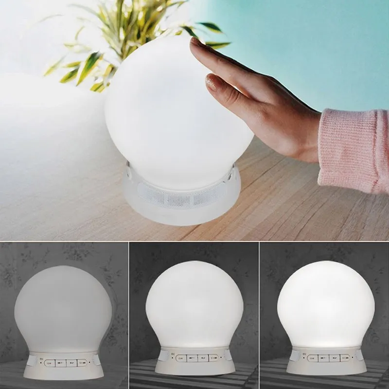 

DOITOP Smart APP Remote Control Hands-free Bluetooth Speaker Dimmable RGB LED Night Light Support FM Radio TF Card Subwoofer A3