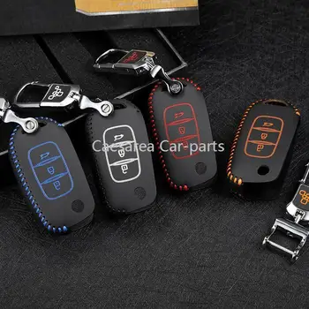 

Car Key Bag Car Key cover OEM For Renault Koleos Kadjar 2017-2019 remote Leather key case holder 3 button car accessories