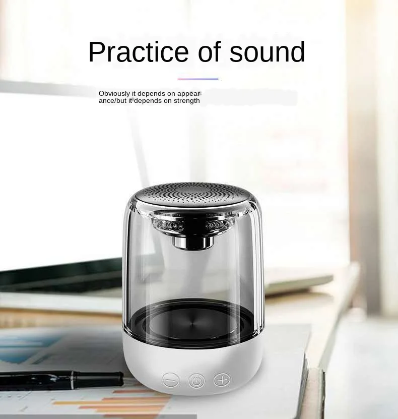 

New Style Yayun Colorful Light CRYSTAL Coloured Glaze C7 Wireless Bluetooth Speaker- Style Bass Sound