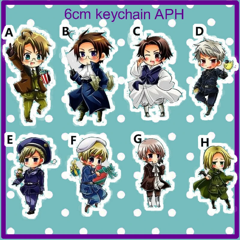 ヘタリア国ルートヴィヒアーサーカークランドアクリルキーホルダーストラップ Key Chains Aliexpress