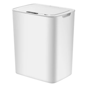 

USB Automatic Sensor Dustbin Smart Sensor Trash Can Induction Waste Bin Eco-Friendly Dustbin Household Trash Bin-White