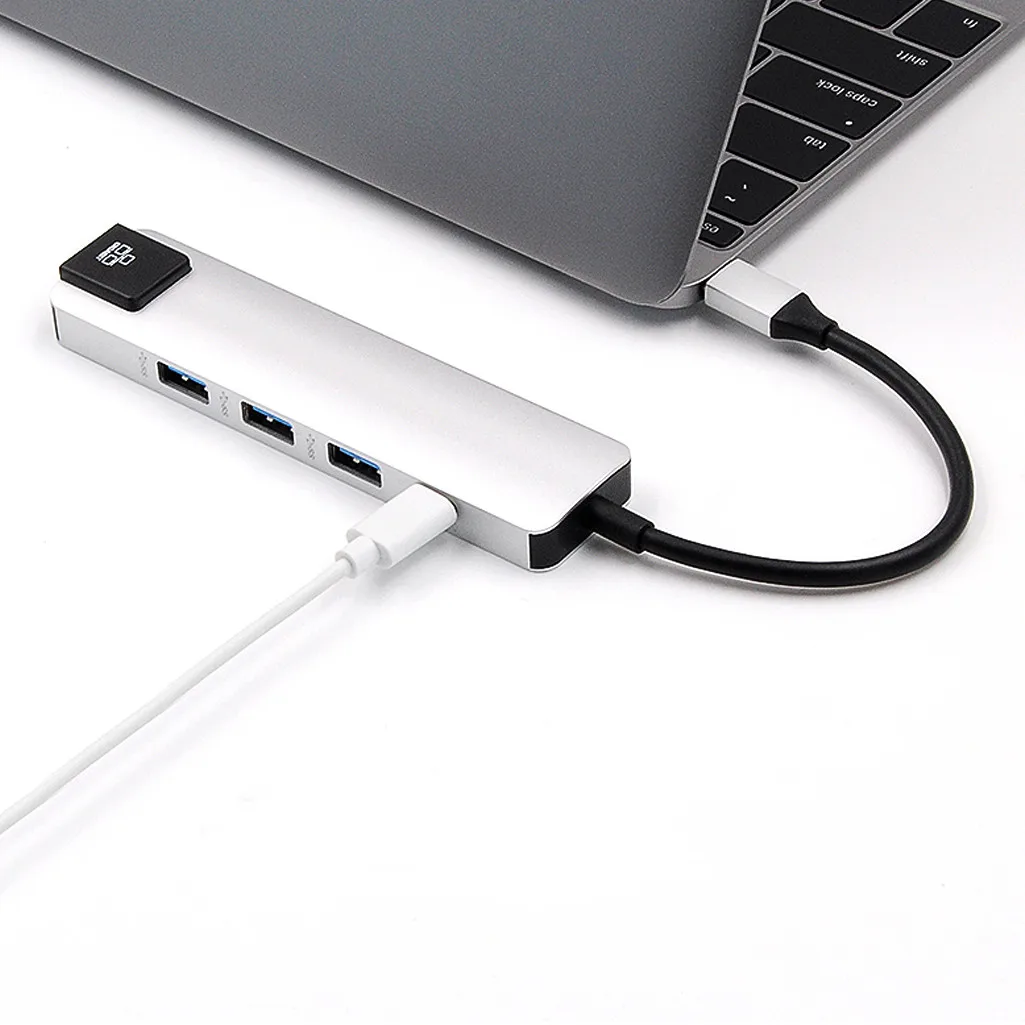 Концентратор USB 5 в 1 Heat-5in1 концентратор USB Type C 4K Hdmi USB C гигабитный Ethernet RJ45 LAN адаптер