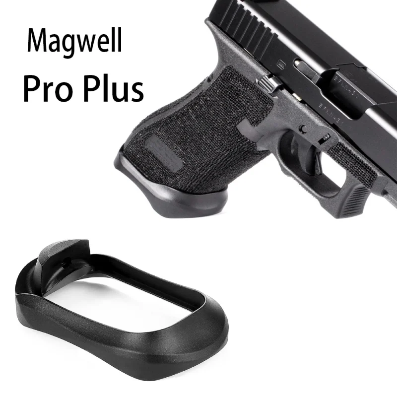 CNC алюминиевый сделанный Glock Grip Adater Magwell алюминиевый Mag-well Glock для 17 22 24 31 34 35 37 Gen 1-4 базовый Коврик охотничий аксессуар