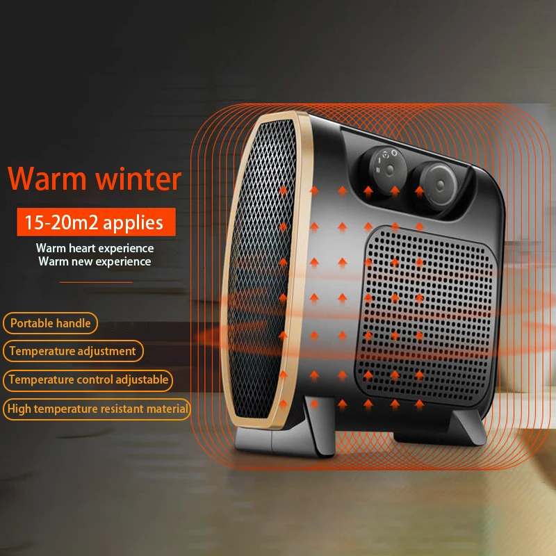 Beste Draagbare Kantoor Fan Heater Mini 1500W Elektrische Infrarood Verwarming Elektrische Thuis Heater Air Warmer Stille convector Handige Heater